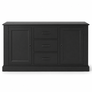 Buffet - Cluny - Massief grenen - 173 x 47 x 93 cm - Zwart