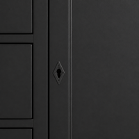 Buffet - Cluny - Solid Pine - 173 x 47 x 93 cm - Black