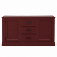 Buffet - Cluny - Solid Pine - 173 x 47 x 93 cm - Bordeaux