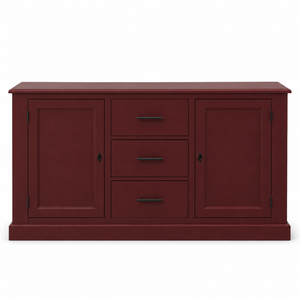 Buffet - Cluny - Massief grenen - 173 x 47 x 93 cm - Bordeaux