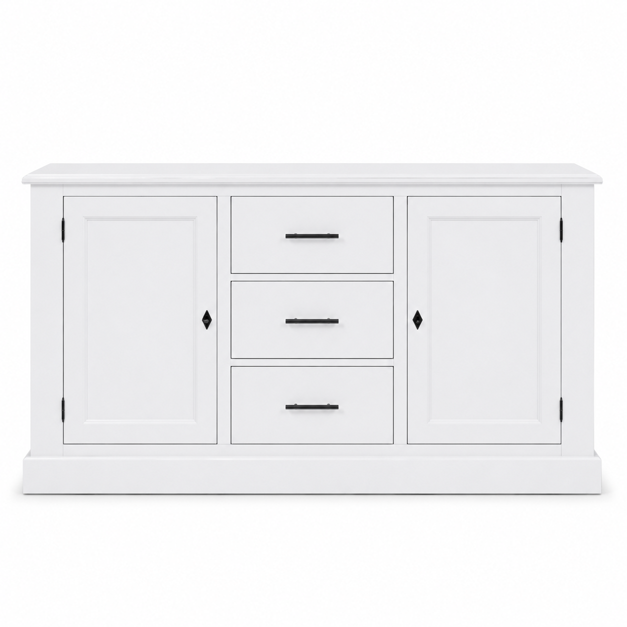 Buffet - Cluny - Solid Pine - 173 x 47 x 93 cm - White