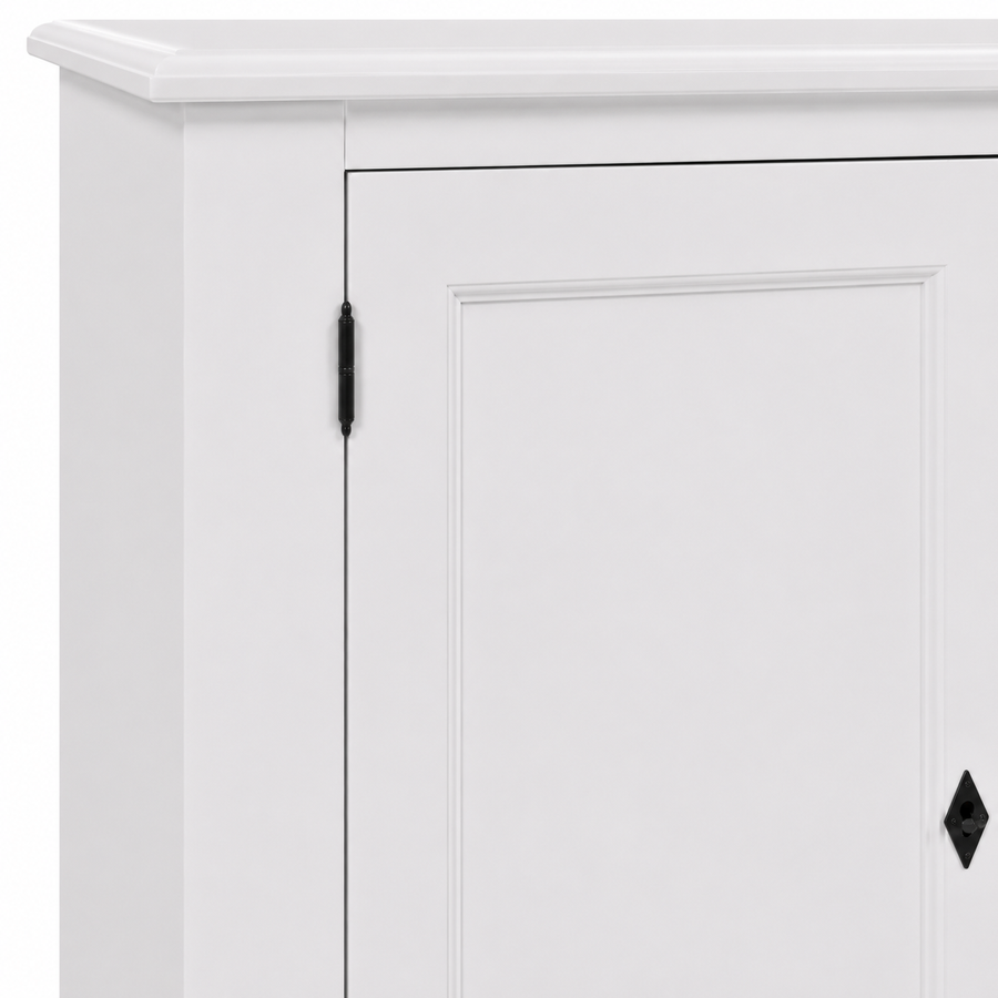 Buffet - Cluny - Solid Pine - 173 x 47 x 93 cm - White