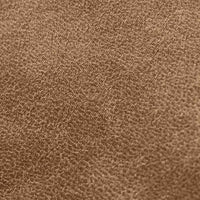 Dining Chair Ferrara - Taupe Bull Leather & Taupe Sneak Fabric with Black Swivel Base - 61 x 61 x 85 cm