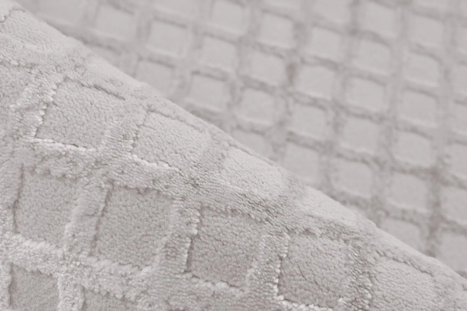 High-Pile Rug - Cassano Silver Diamonds