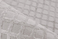 High-Pile Rug - Cassano Silver Diamonds