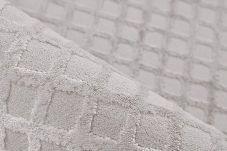 High-Pile Rug - Cassano Silver Diamonds