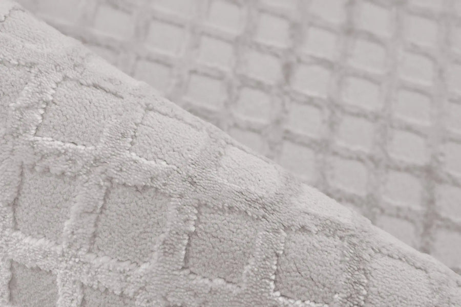 High-Pile Rug - Cassano Silver Diamonds