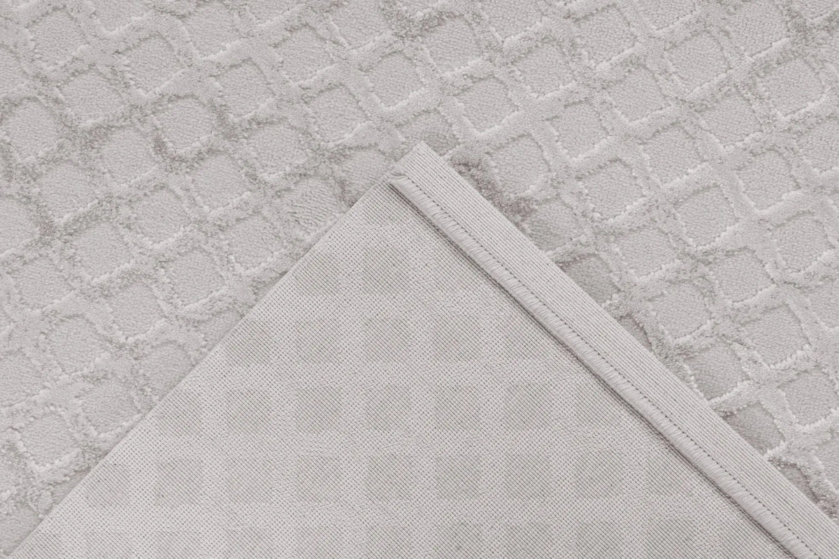 High-Pile Rug - Cassano Silver Diamonds