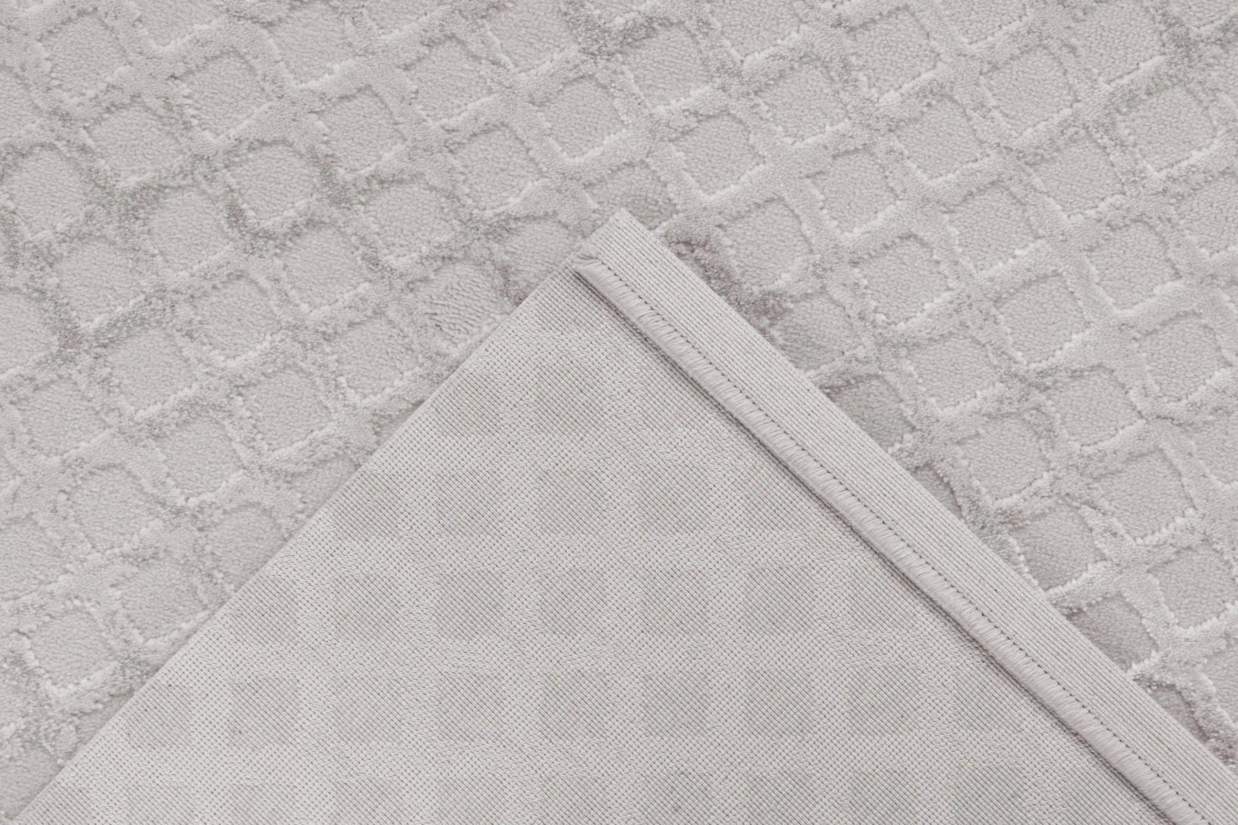 High-Pile Rug - Cassano Silver Diamonds