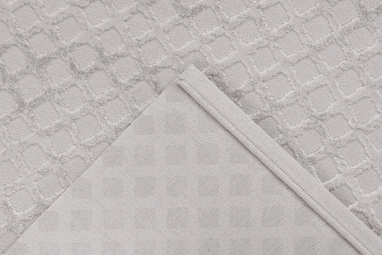 High-Pile Rug - Cassano Silver Diamonds