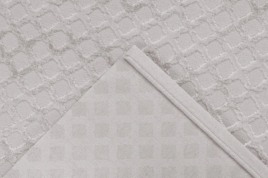 High-Pile Rug - Cassano Silver Diamonds