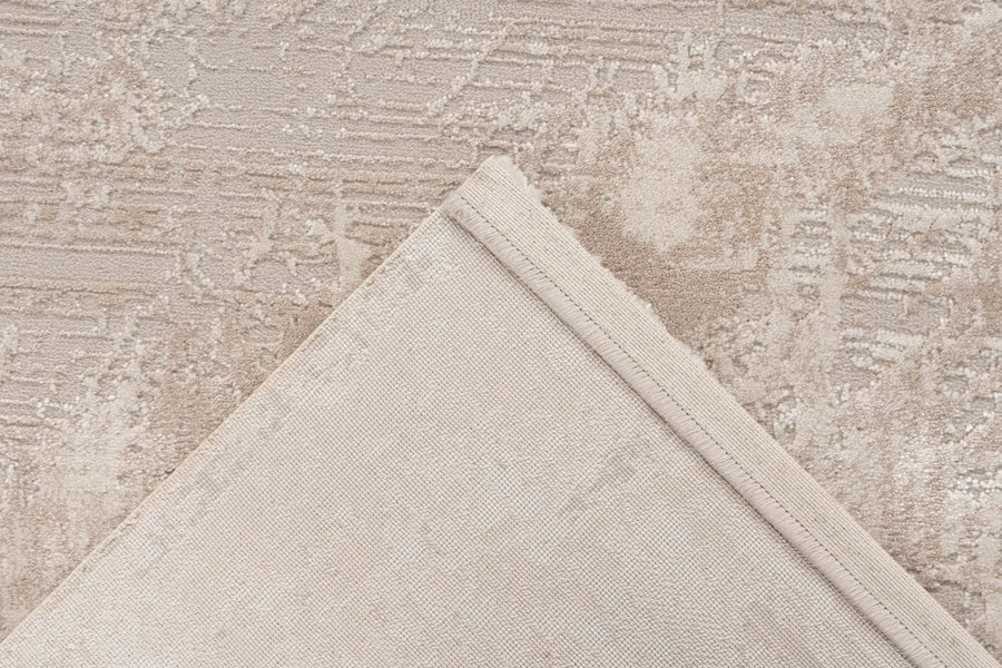 High-Pile Rug - Cassano Beige Abstract