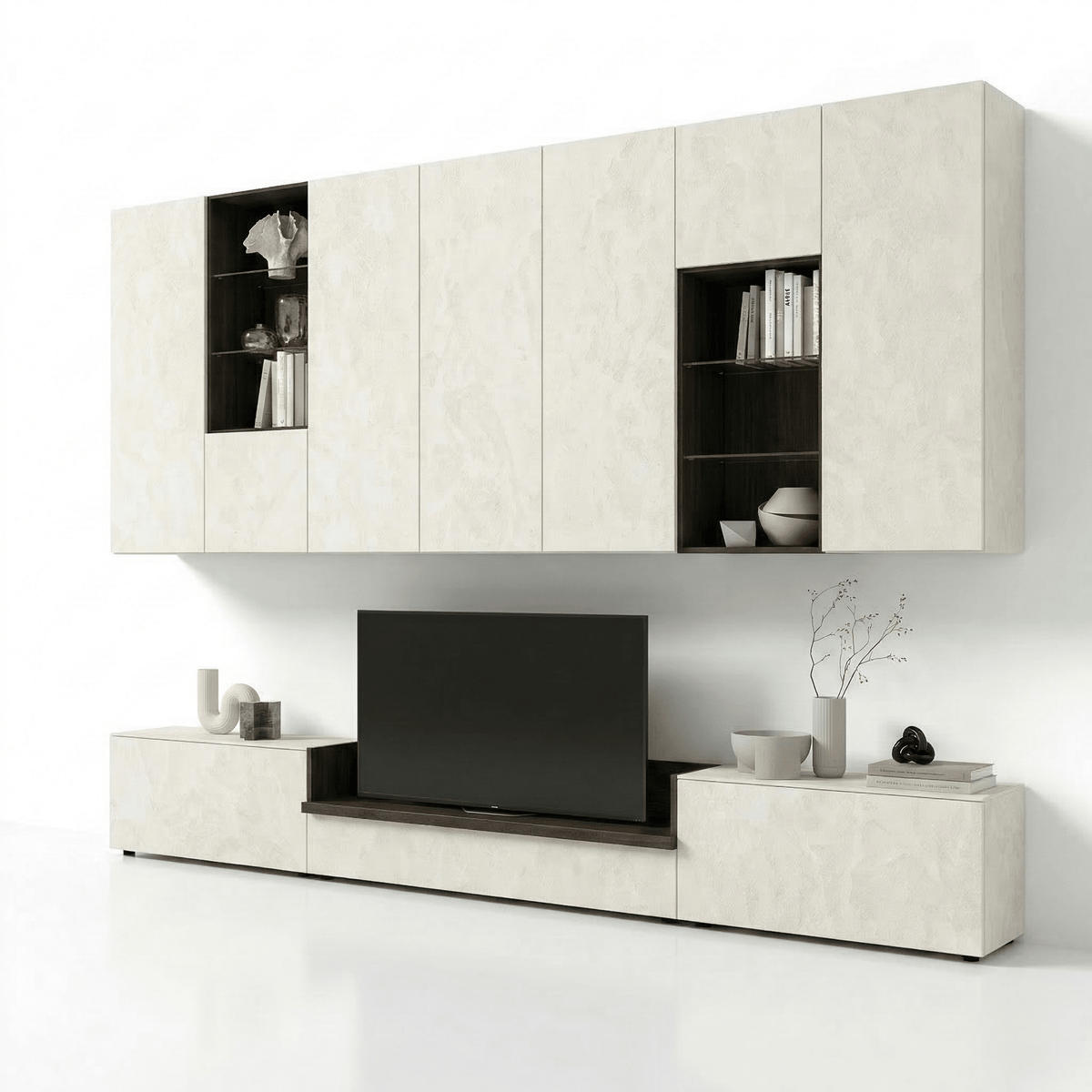 Caldera Luxe Wall TV Unit | Modern Italian Designer Entertainment System - Marcottestyle Shop | Marcottestyle