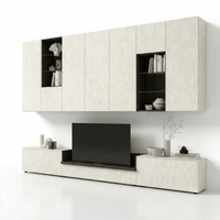 Caldera Luxe Wall TV Unit | Modern Italian Designer Entertainment System - Marcottestyle Shop