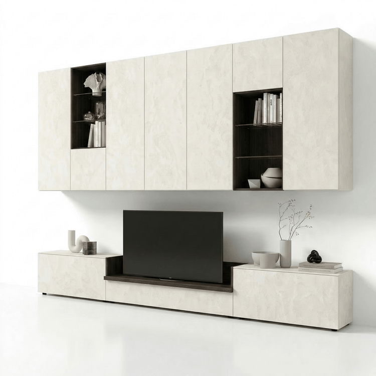 Caldera Luxe Wall TV Unit | Modern Italian Designer Entertainment System - Marcottestyle Shop | Marcottestyle