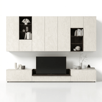 Caldera Luxe Wall TV Unit | Modern Italian Designer Entertainment System - Marcottestyle Shop