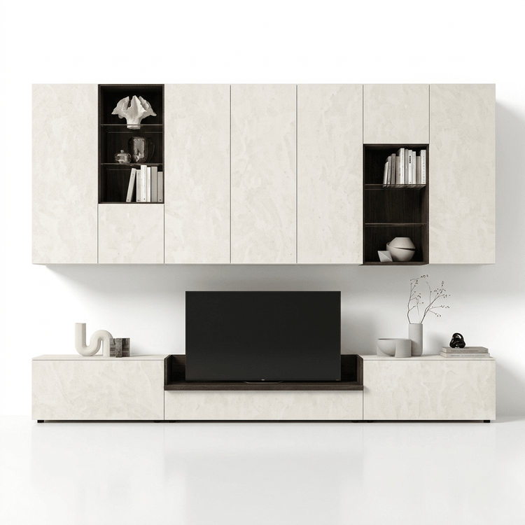 Caldera Luxe Wall TV Unit | Modern Italian Designer Entertainment System - Marcottestyle Shop | Marcottestyle
