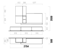 Caldero Luxury Italienisch TV Wandregal | Modern Schwebend Media Konsole mit Minimalist Wandschrank - Marcottestyle Shop