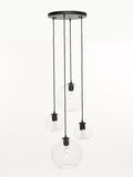 CEILING LAMP 2606-PL4 35CM NERO FOR GLASS 4*E27