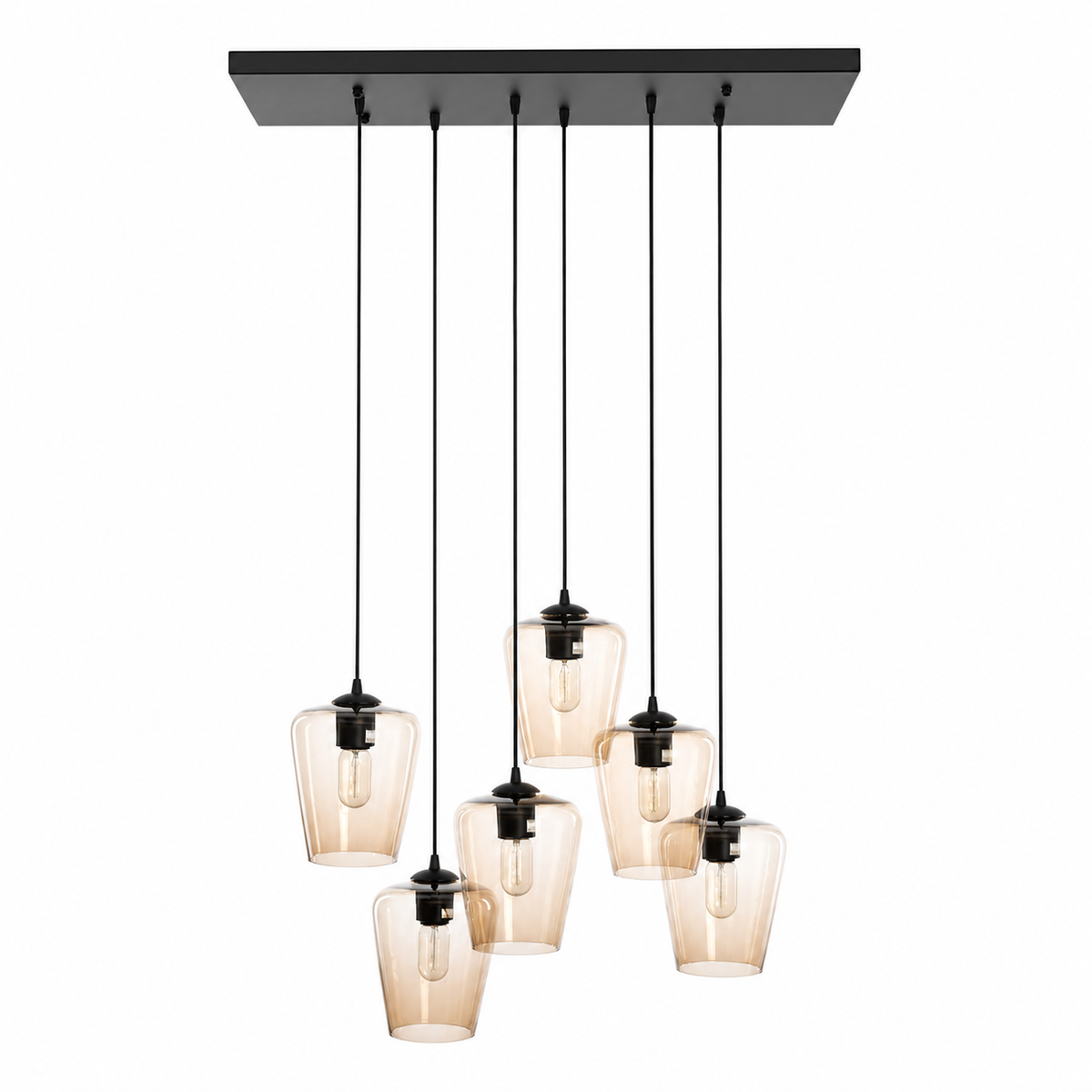 Lampada a Sospensione Ase 1370L - Nero