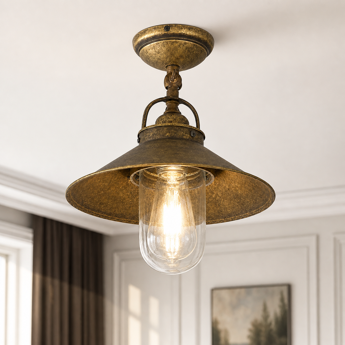 Ceiling Lamp Hedda 5594V - Antique Brass
