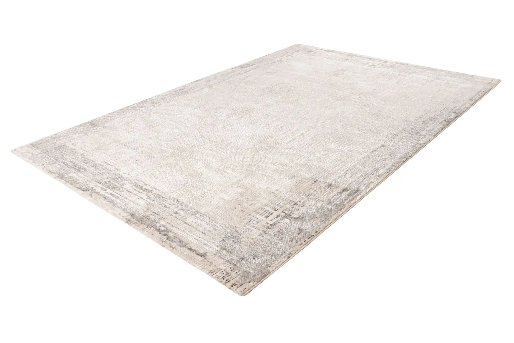 Low-Pile Rug - Estella Beige / Silver Border 4