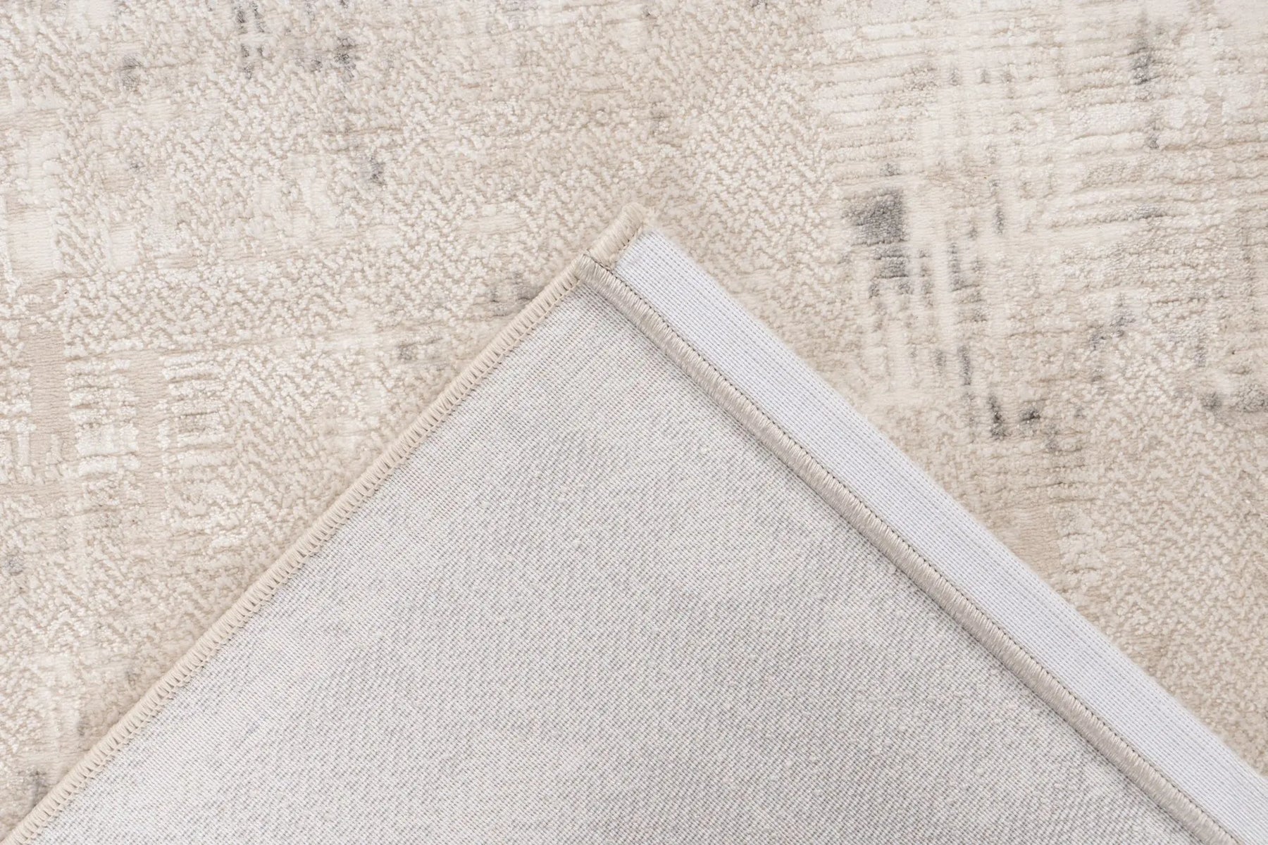 Low-Pile Rug - Estella Beige / Silver Border 4