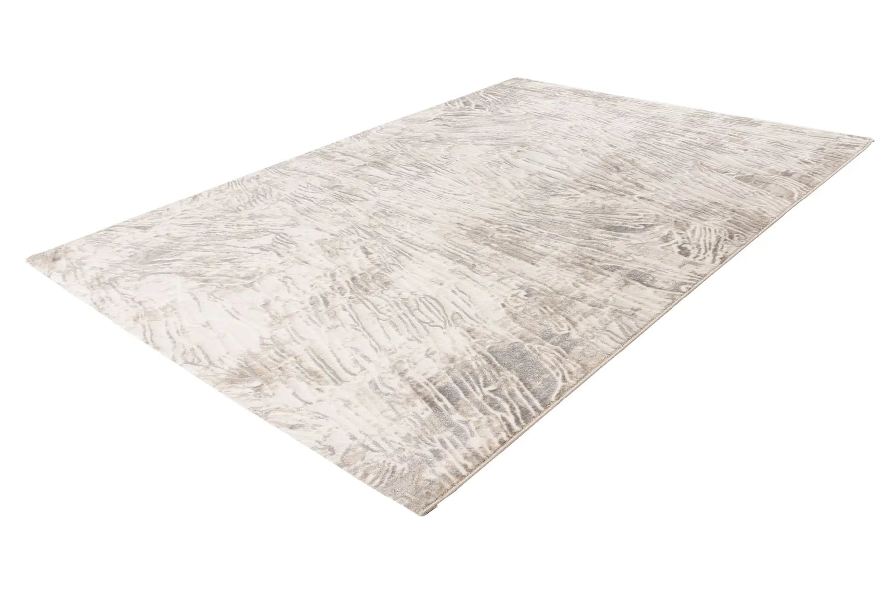 Low-Pile Rug - Estella Beige / Silver Marble