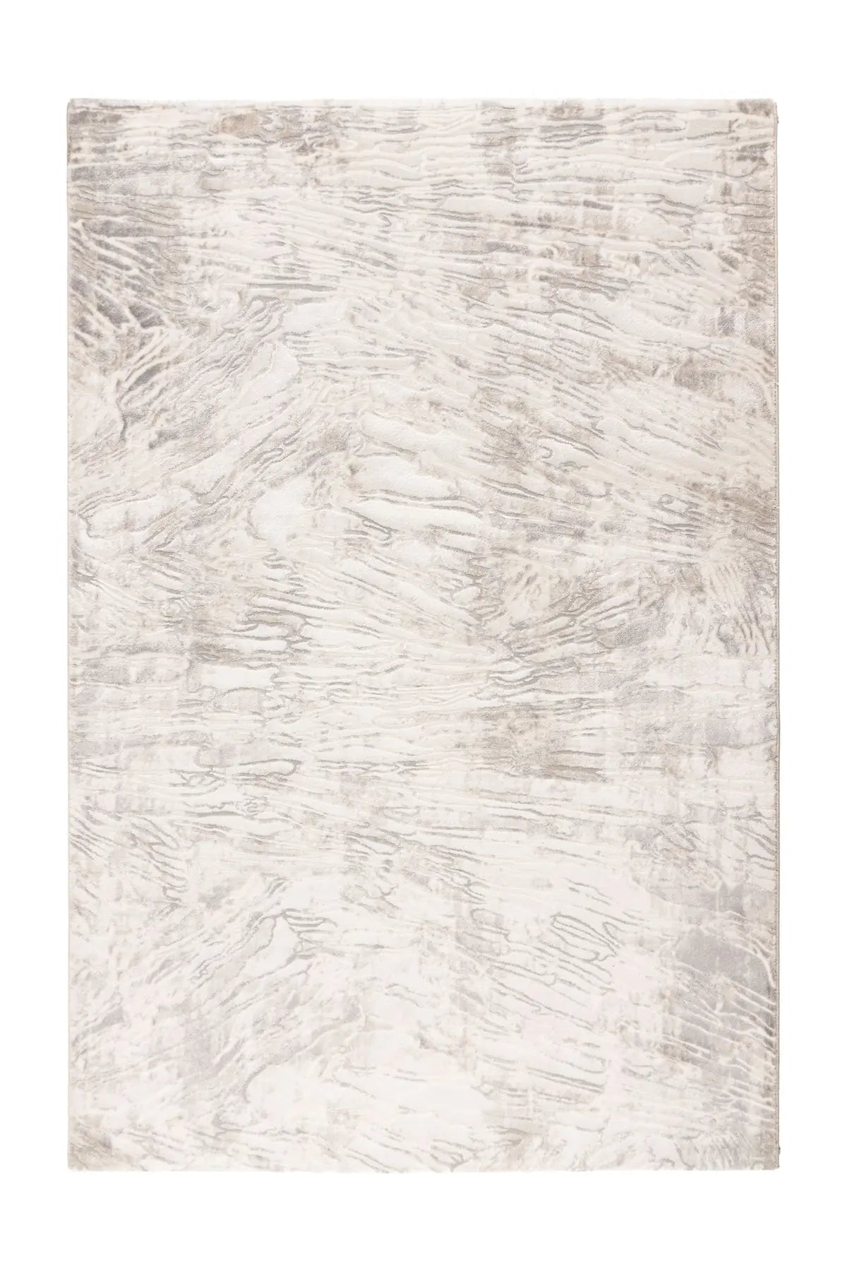 Low-Pile Rug - Estella Beige / Silver Marble