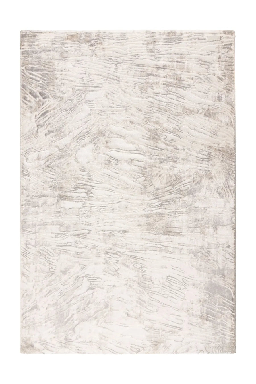 Low-Pile Rug - Estella Beige / Silver Marble