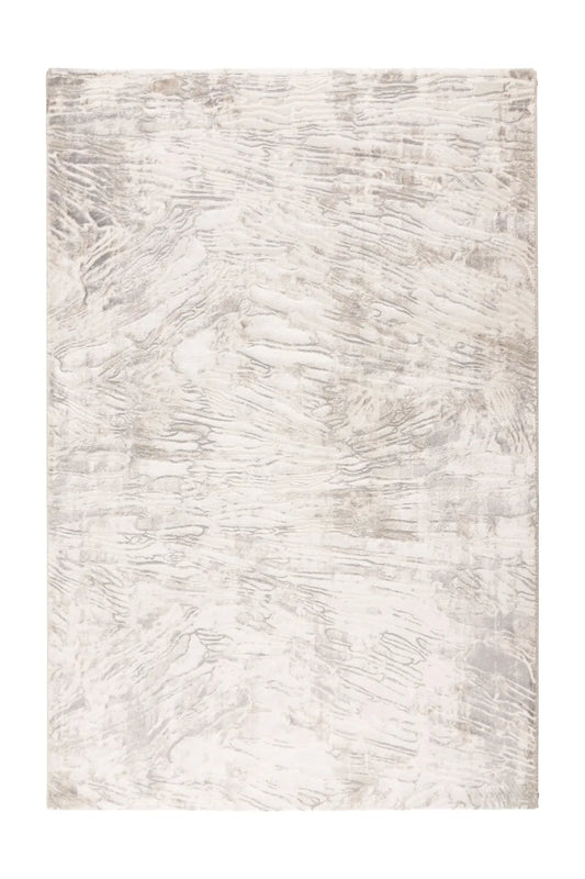 Low-Pile Rug - Estella Beige / Silver Marble