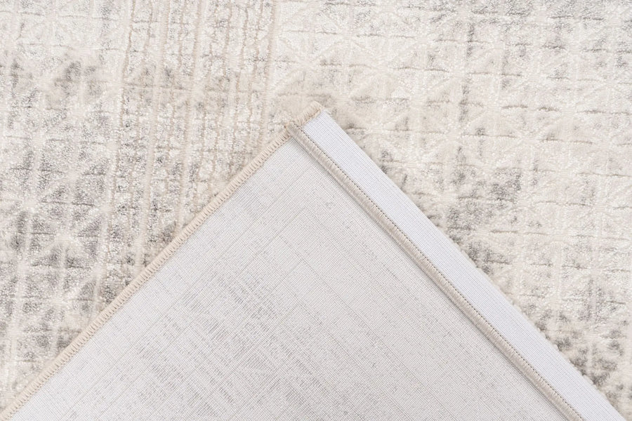 Low-Pile Rug - Estella Beige / Silver Diamonds 5