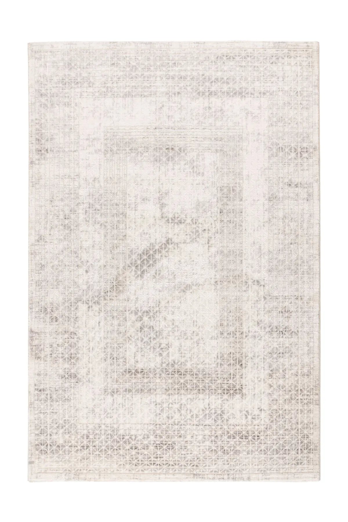 Low-Pile Rug - Estella Beige / Silver Diamonds 5