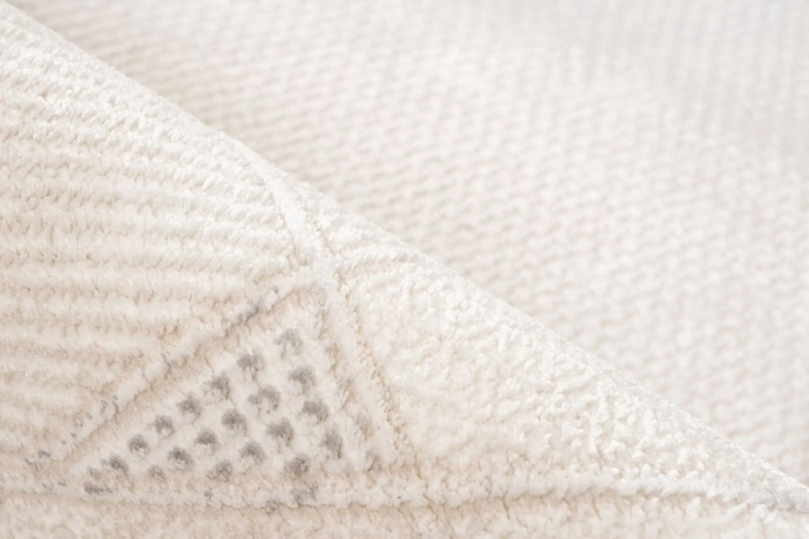 Low-Pile Rug - Estella Beige / Silver