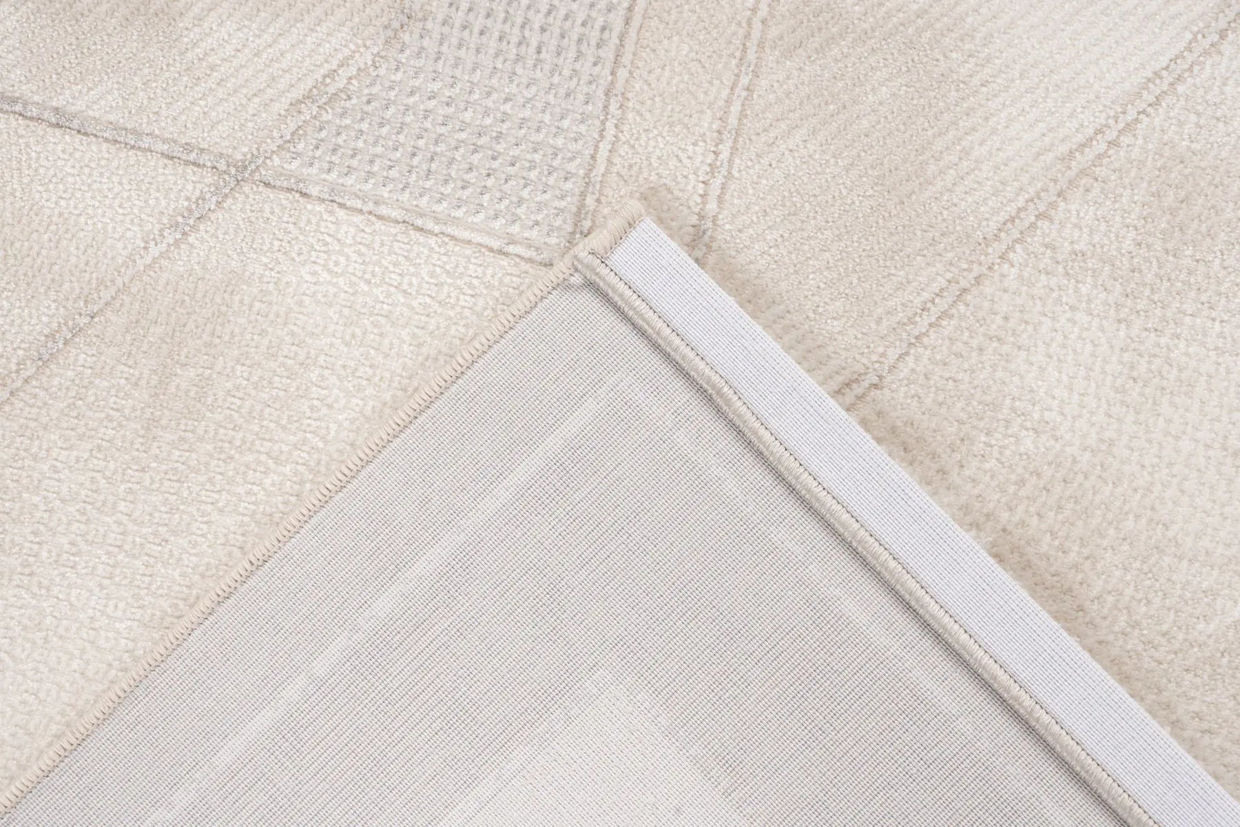 Low-Pile Rug - Estella Beige / Silver