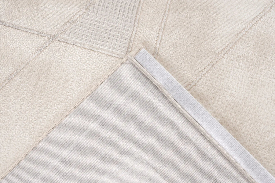 Low-Pile Rug - Estella Beige / Silver