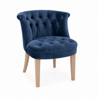 Stoel Ducati - Blauw Fluweel - Marcottestyle Shop