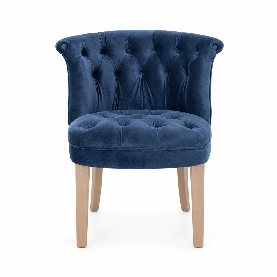 Stoel Ducati - Blauw Fluweel - Marcottestyle Shop