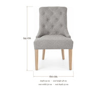 Dining Chair Verona - Grey - Country Style - dimensions | Marcottestyle