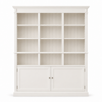 Bookcase - Chambord - Solid Pine - 180 x 39 x 197 cm - White