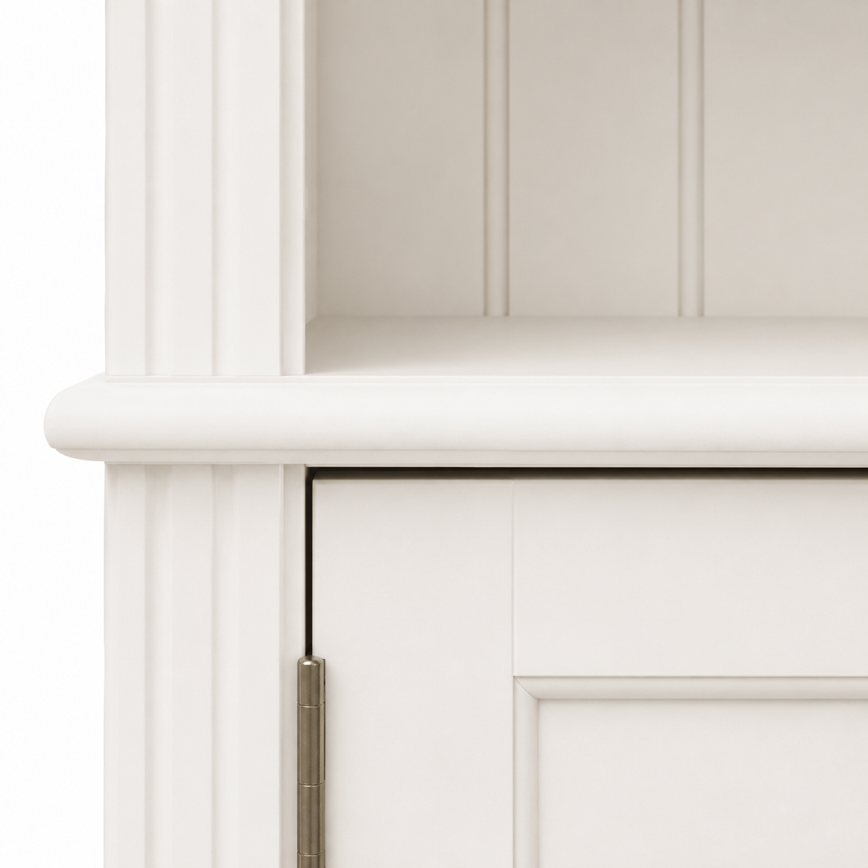 Bookcase - Chambord - Solid Pine - 180 x 39 x 197 cm - White