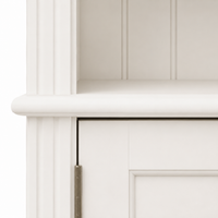 Bookcase - Chambord - Solid Pine - 180 x 39 x 197 cm - White