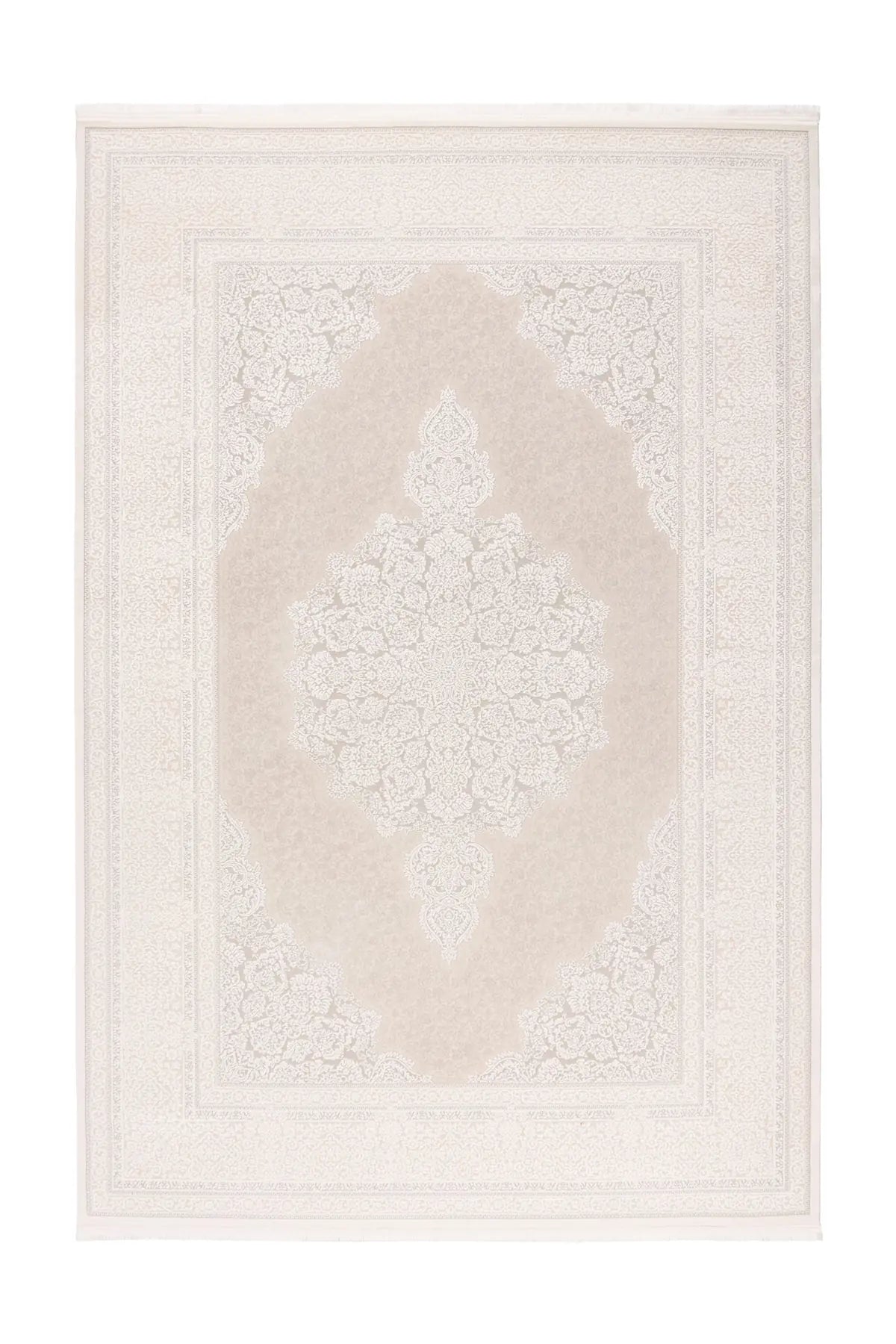 Low-Pile Rug - Fiore Cream / Silver