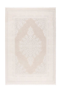 Low-Pile Rug - Fiore Cream / Silver