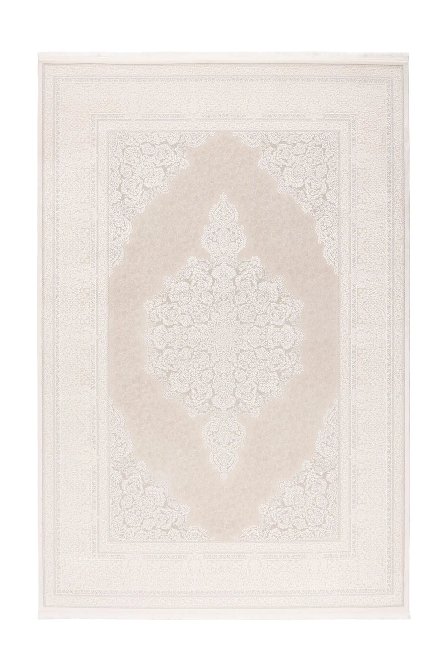 Low-Pile Rug - Fiore Cream / Silver