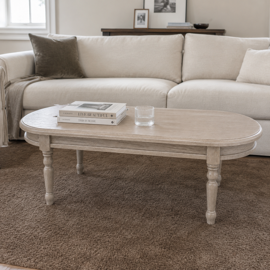 Coffee Table - Vouvray - Solid Oak - 135 x 45 x 55 cm - Oak