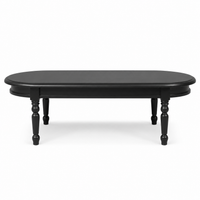 Coffee Table - Vouvray - Solid Pine - 135 x 45 x 55 cm - Black