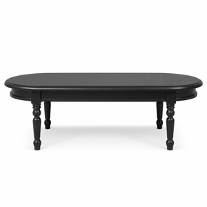 Couchtisch - Vouvray - Massivkiefer - 135 x 45 x 55 cm - Schwarz