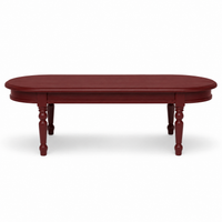 Coffee Table - Vouvray - Solid Pine - 135 x 45 x 55 cm - Bordeaux
