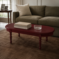 Coffee Table - Vouvray - Solid Pine - 135 x 45 x 55 cm - Bordeaux